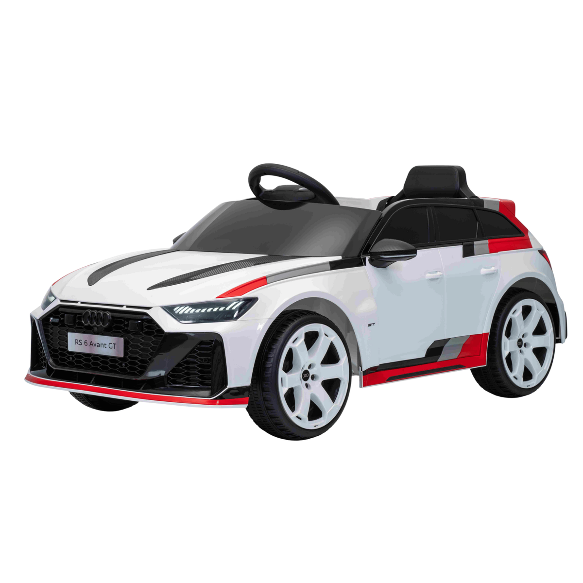 Audi RS 6 Avant GT - White | 12V | Leather Seat