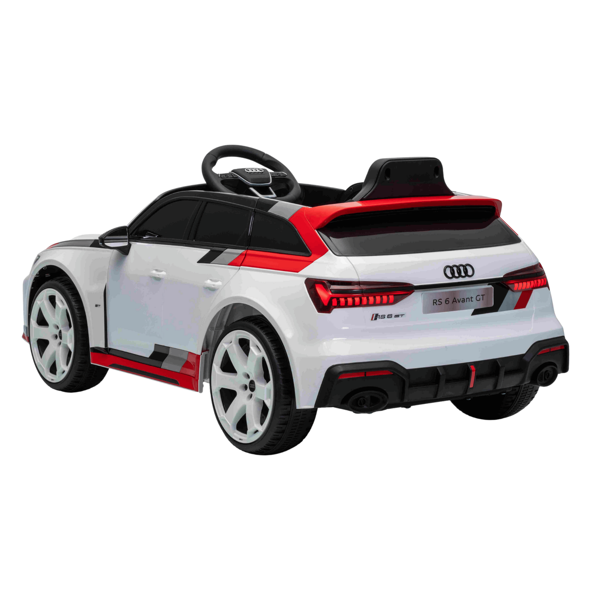 Audi RS 6 Avant GT - White | 12V | Leather Seat