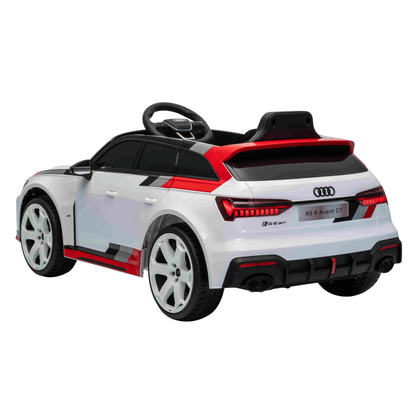 Audi RS 6 Avant GT - White | 12V | Leather Seat
