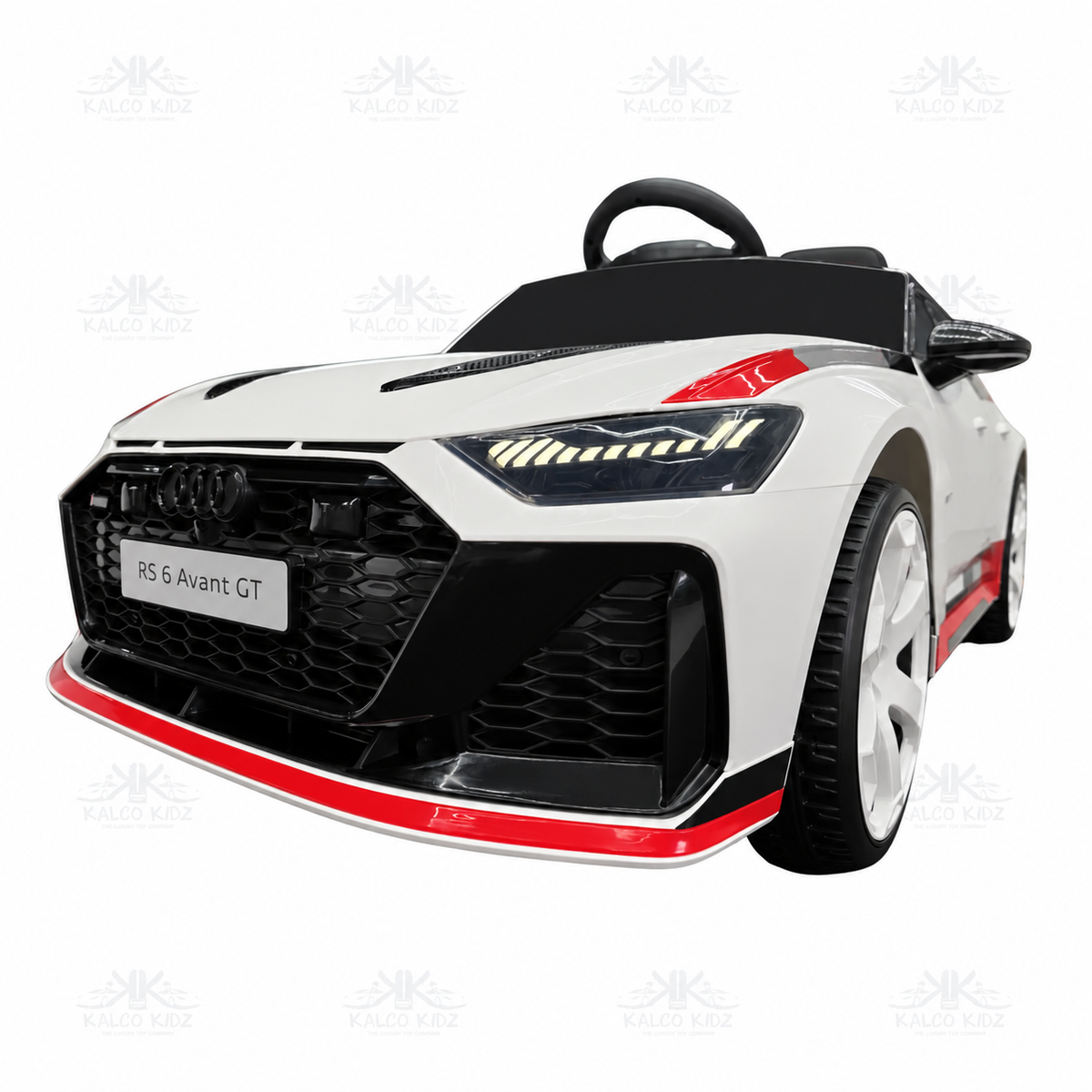Audi RS 6 Avant GT - White | 12V | Leather Seat