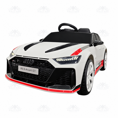Audi RS 6 Avant GT - White | 12V | Leather Seat