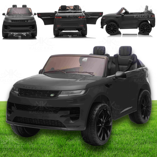 RANGE ROVER SPORT - Black | 24V | 2 Seater | Leather Seat | EVA Wheels | RC