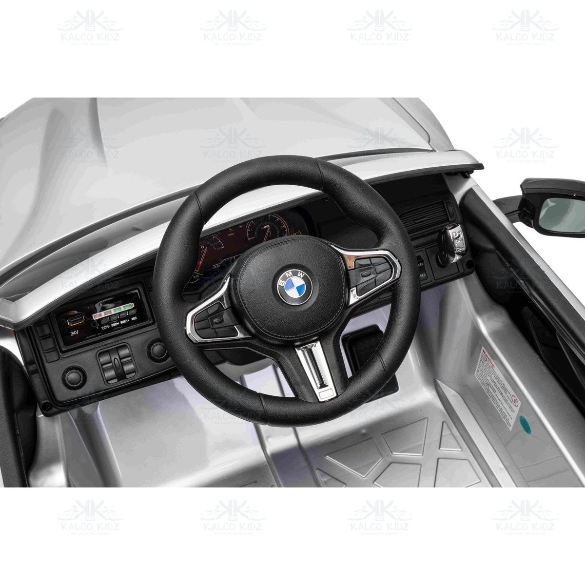 BMW M5 DRIFT - Silver Grey | 24V | Leather Seat | EVA Wheel | High Power | RC (Copy)