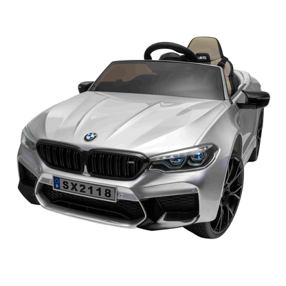BMW M5 DRIFT - Silver Grey | 24V | Leather Seat | EVA Wheel | High Power | RC (Copy)