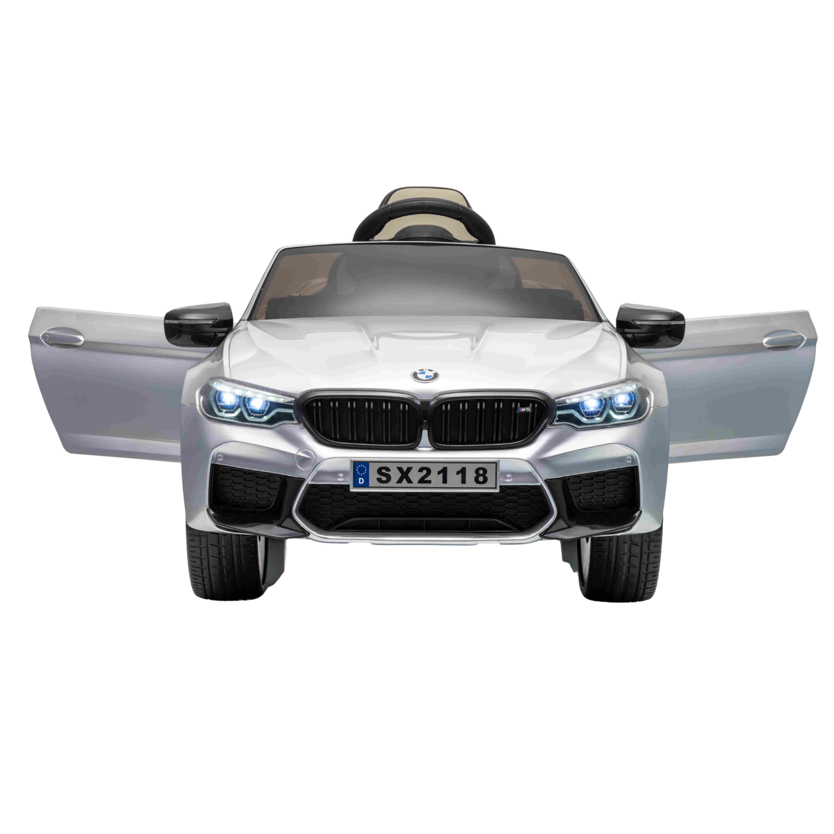BMW M5 DRIFT - Silver Grey | 24V | Leather Seat | EVA Wheel | High Power | RC (Copy)