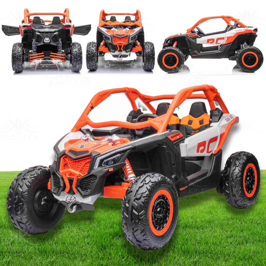 CanAm MAVERICK UTV - Orange | 48V | 2 Seater | Leather Seat | EVA Wheel | RC