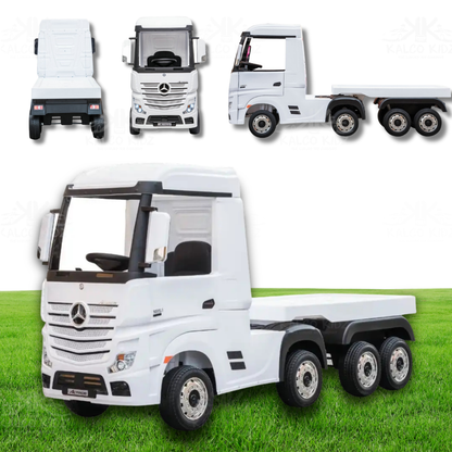 MERCEDES ACTROS TRUCK -  White | 24V | MP4 | Leather Seat | EVA Wheels | RC
