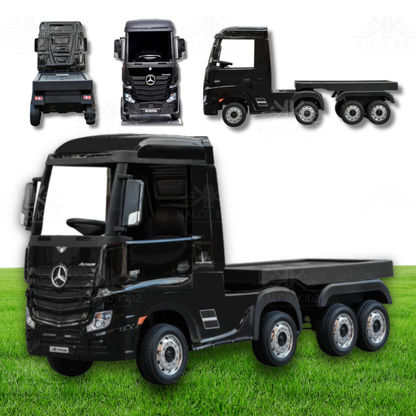 MERCEDES ACTROS TRUCK -  Black | 24V | MP4 | Leather Seat | EVA Wheels | RC