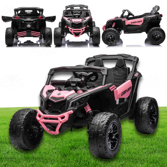 CanAm UTV MINI - Pink | 24V | Leather Seat | EVA Wheels | High Power | RC