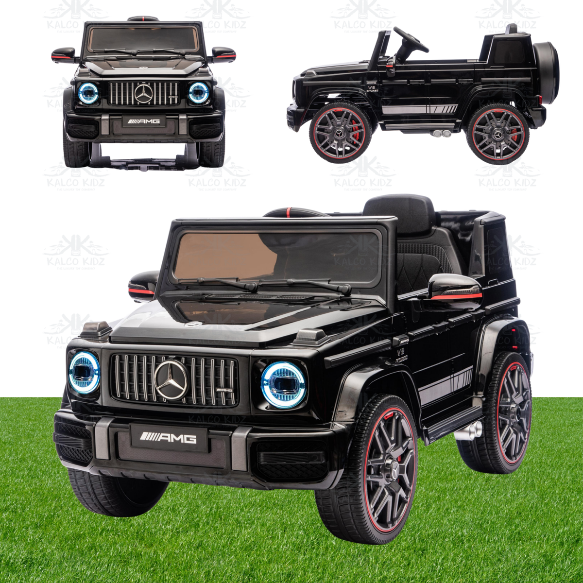 Mercedes-Benz AMG G63 - Black | 12V | Leather Seat | EVA Wheels | Parental RC