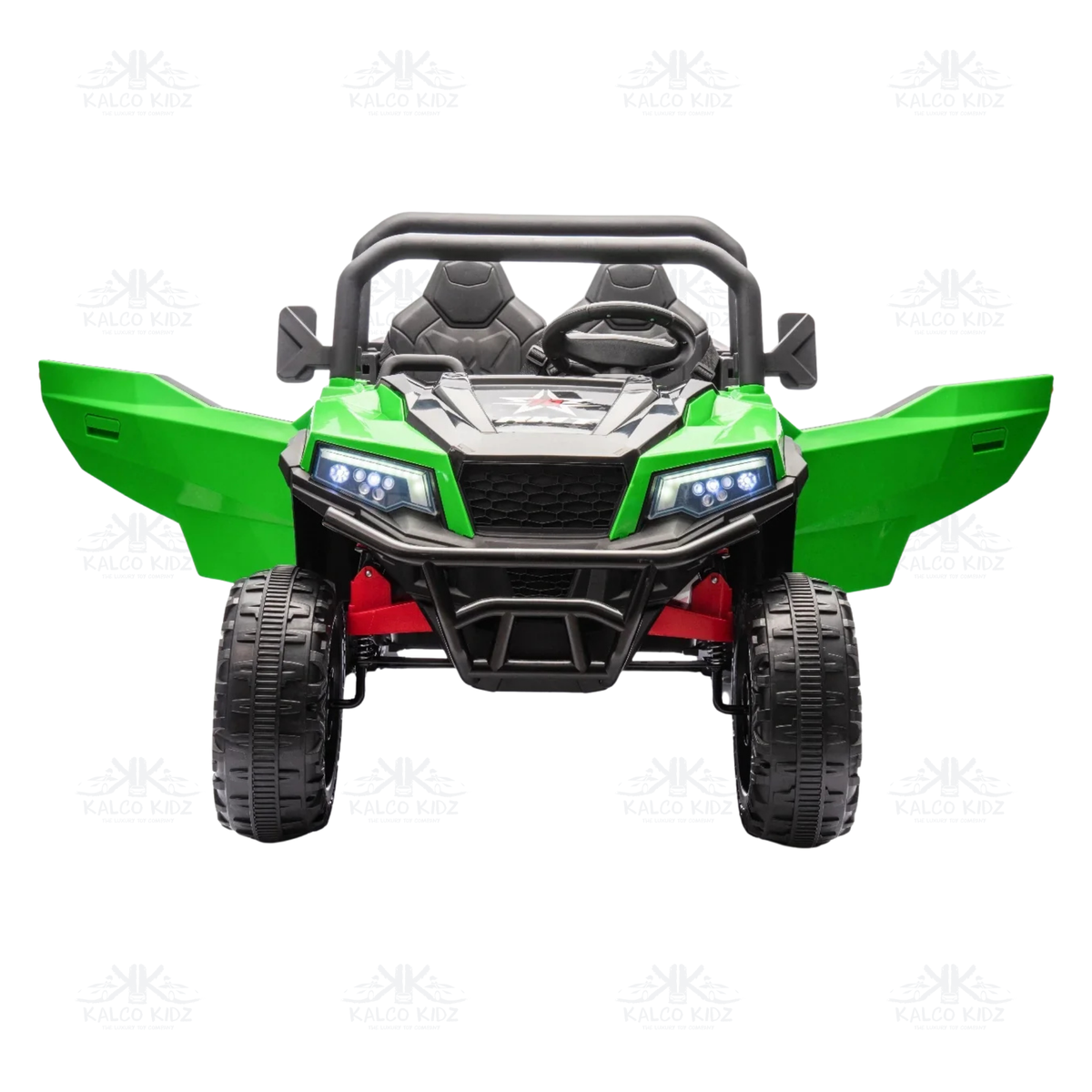 GATOR FARM TIPPER DUMP TRUCK - Green | 24V | 4WD | 2 Seater | 6 Wheels | Leather Seat | EVA Wheels