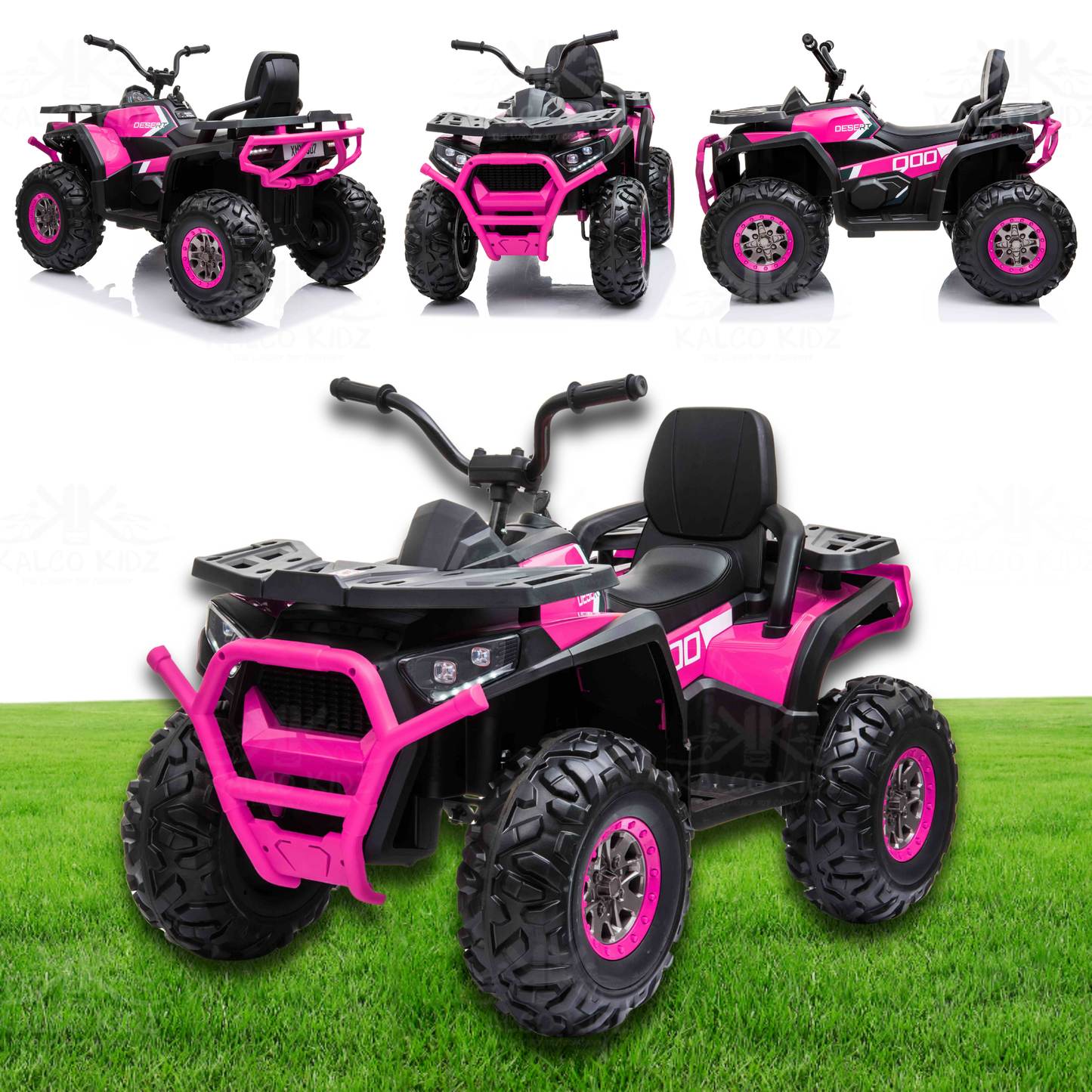 XMX QUAD BIKE ATV - Pink | 24V | Leather Seat | EVA Wheels