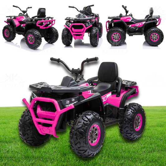 XMX QUAD BIKE ATV - Pink | 24V | Leather Seat | EVA Wheels