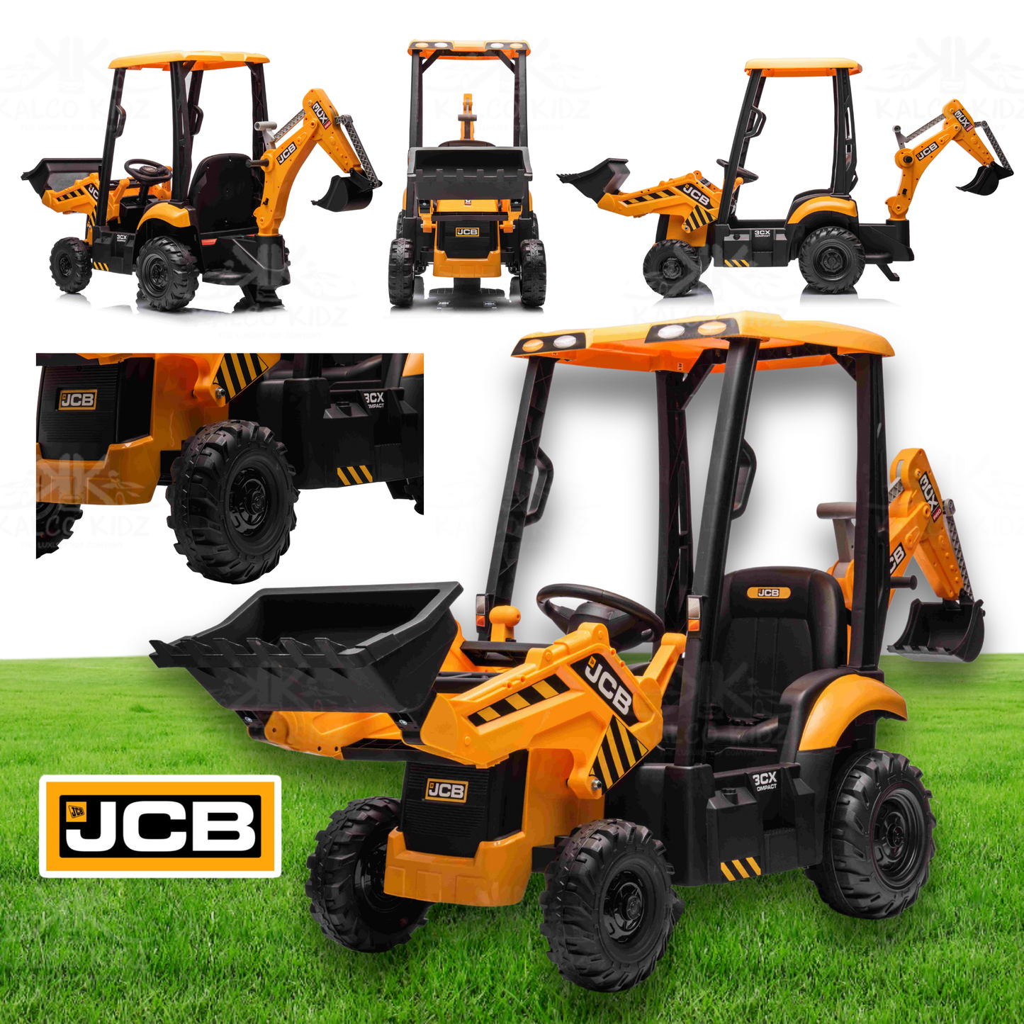 JCB TRACTOR | 12V10AH | Dual 45W | Digger & Excavator | Parental RC