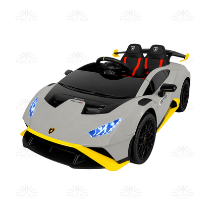 Lamborghini Huracan STO DRIFT - Grey | 24V | High Power | Leather Seat | EVA Wheels