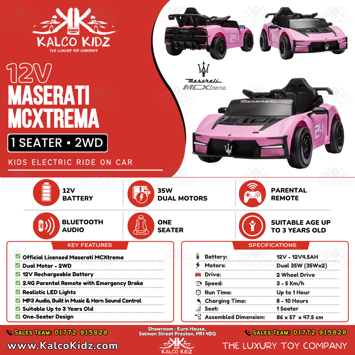 Maserati MCXtrema - Pink | 12V | RC