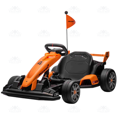 Mclaren Drift GO Kart - Orange | 24V | Adjustable Seat