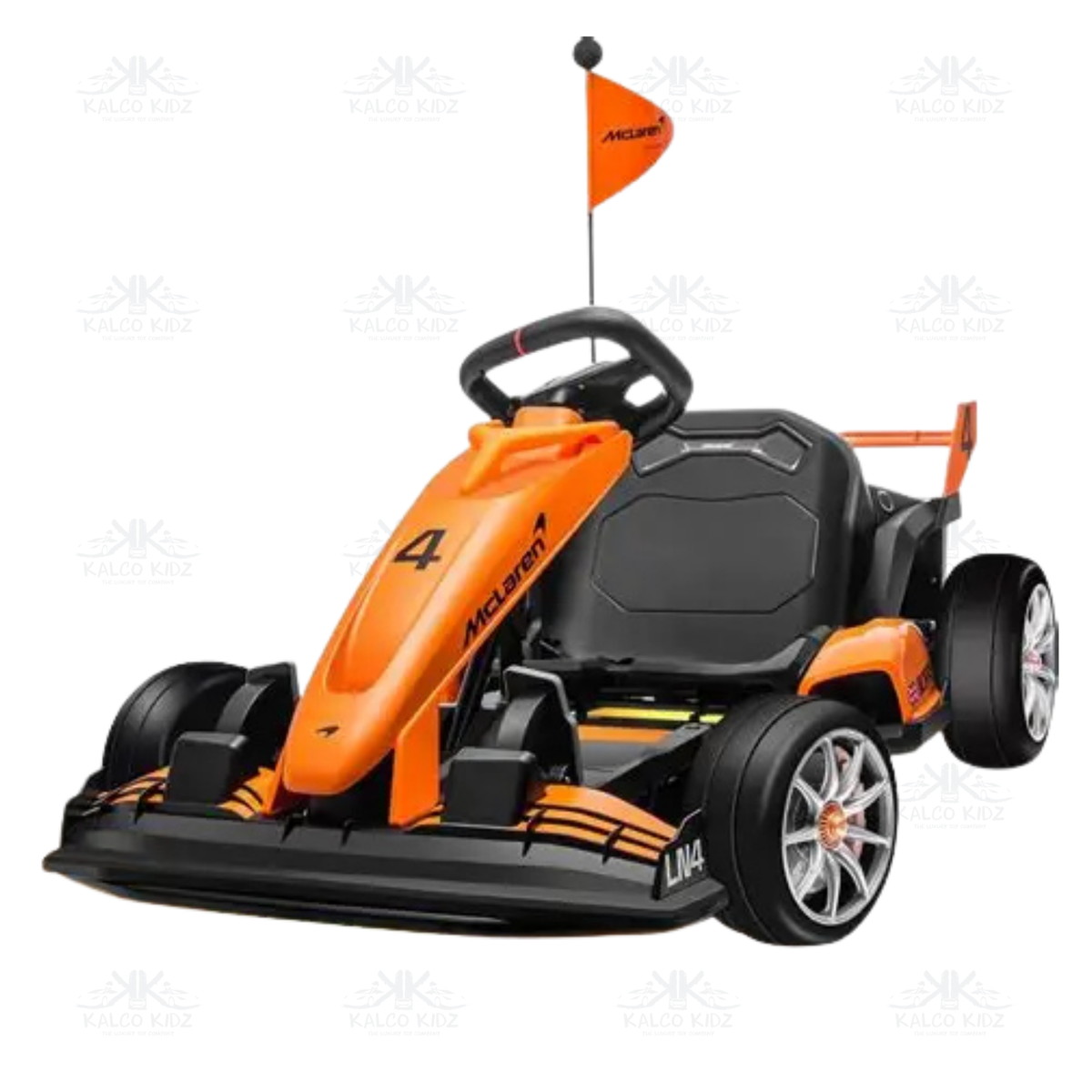 Mclaren Drift GO Kart - Orange | 24V | Adjustable Seat
