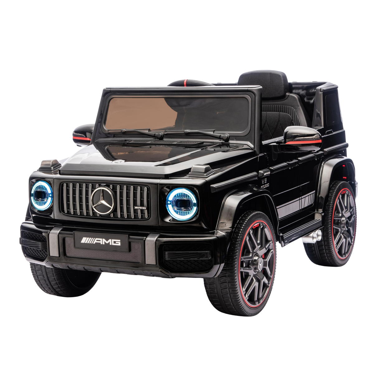 Mercedes-Benz AMG G63 - Black | 12V | Leather Seat | EVA Wheels | Parental RC