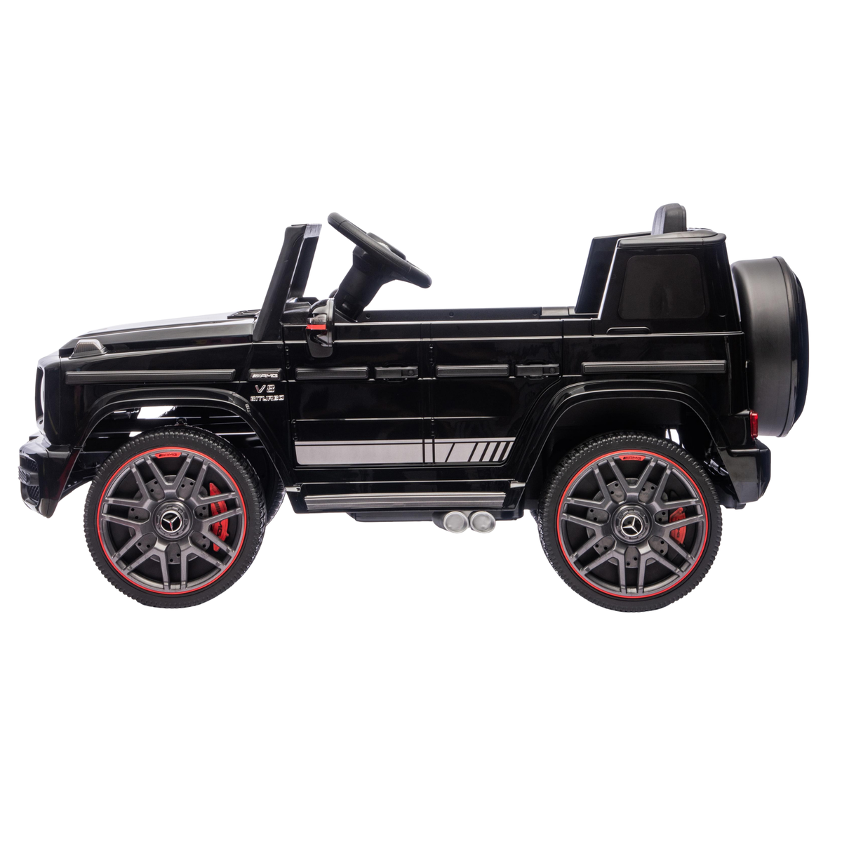 Mercedes-Benz AMG G63 - Black | 12V | Leather Seat | EVA Wheels | Parental RC