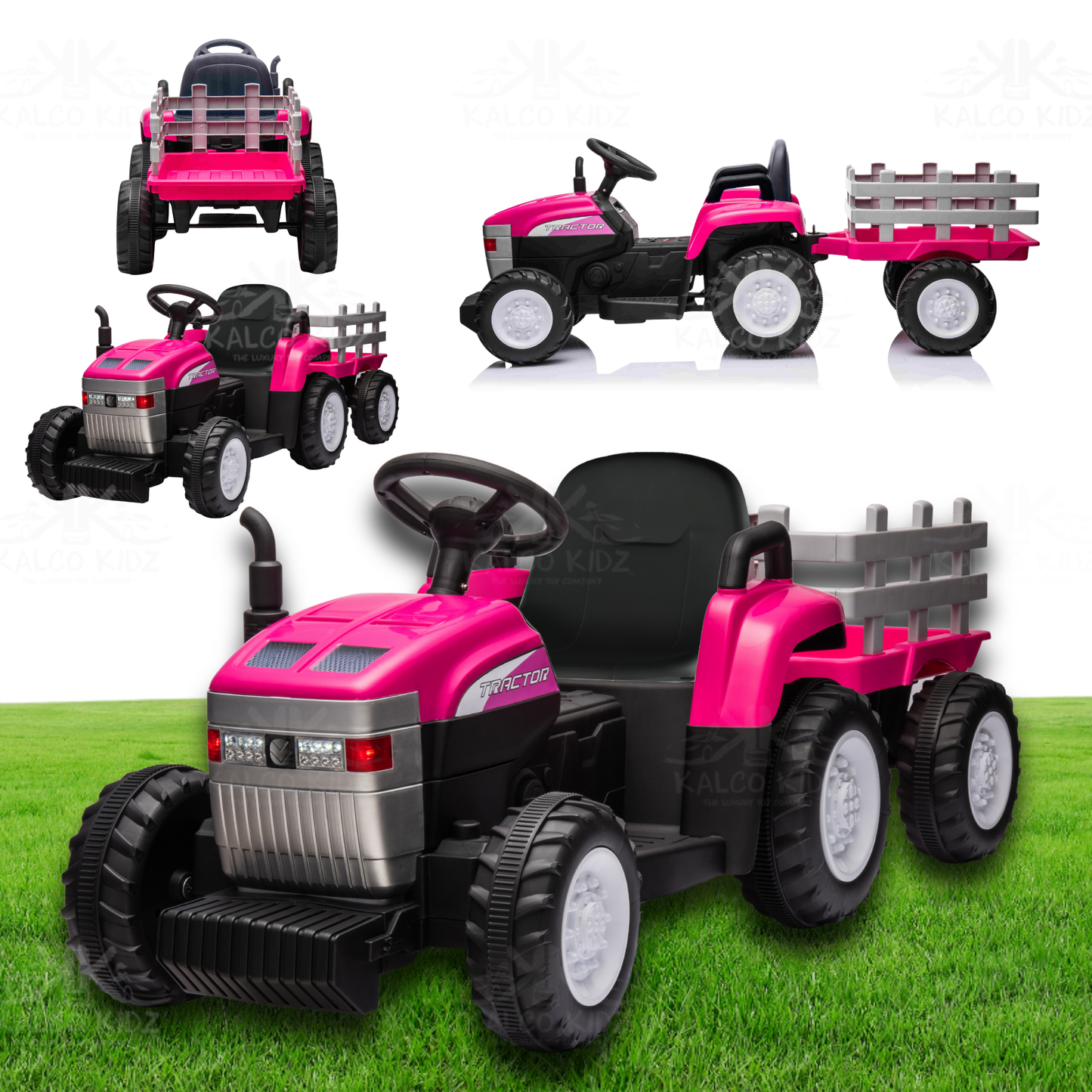 MX T7 Tractor with Trailer - Pink | 12V | Parental RC