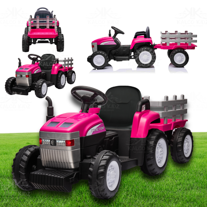 MX T7 Tractor with Trailer - Pink | 12V | Parental RC