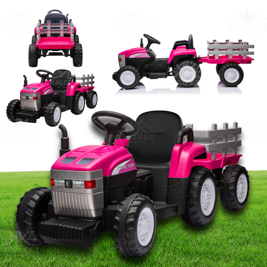 MX T7 Tractor with Trailer - Pink | 12V | Parental RC