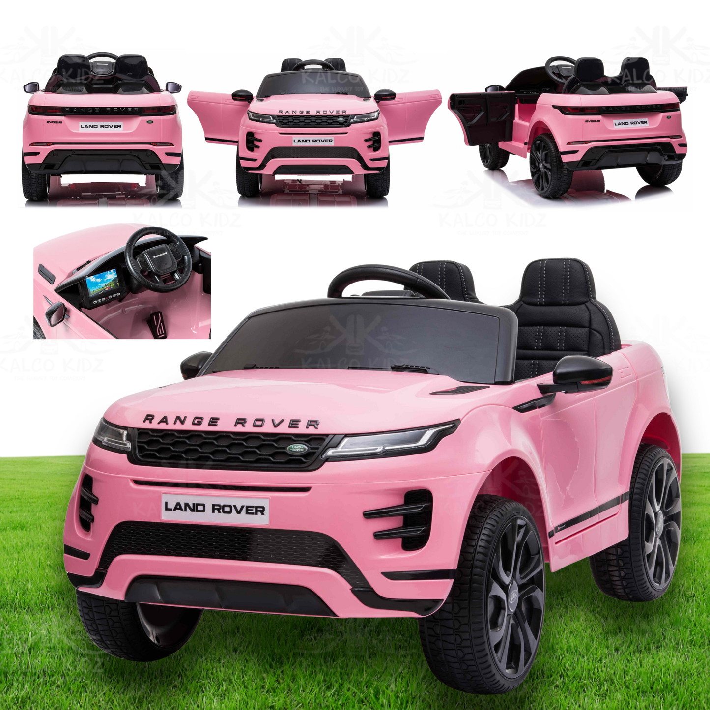 RANGE ROVER EVOQUE - Pink | 12V | MP4 | Leather Seat | EVA Wheels | RC