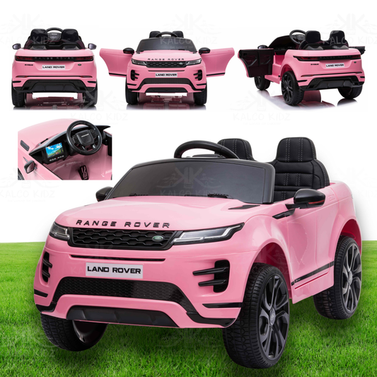 RANGE ROVER EVOQUE - Pink | 12V | MP4 | Leather Seat | EVA Wheels | RC
