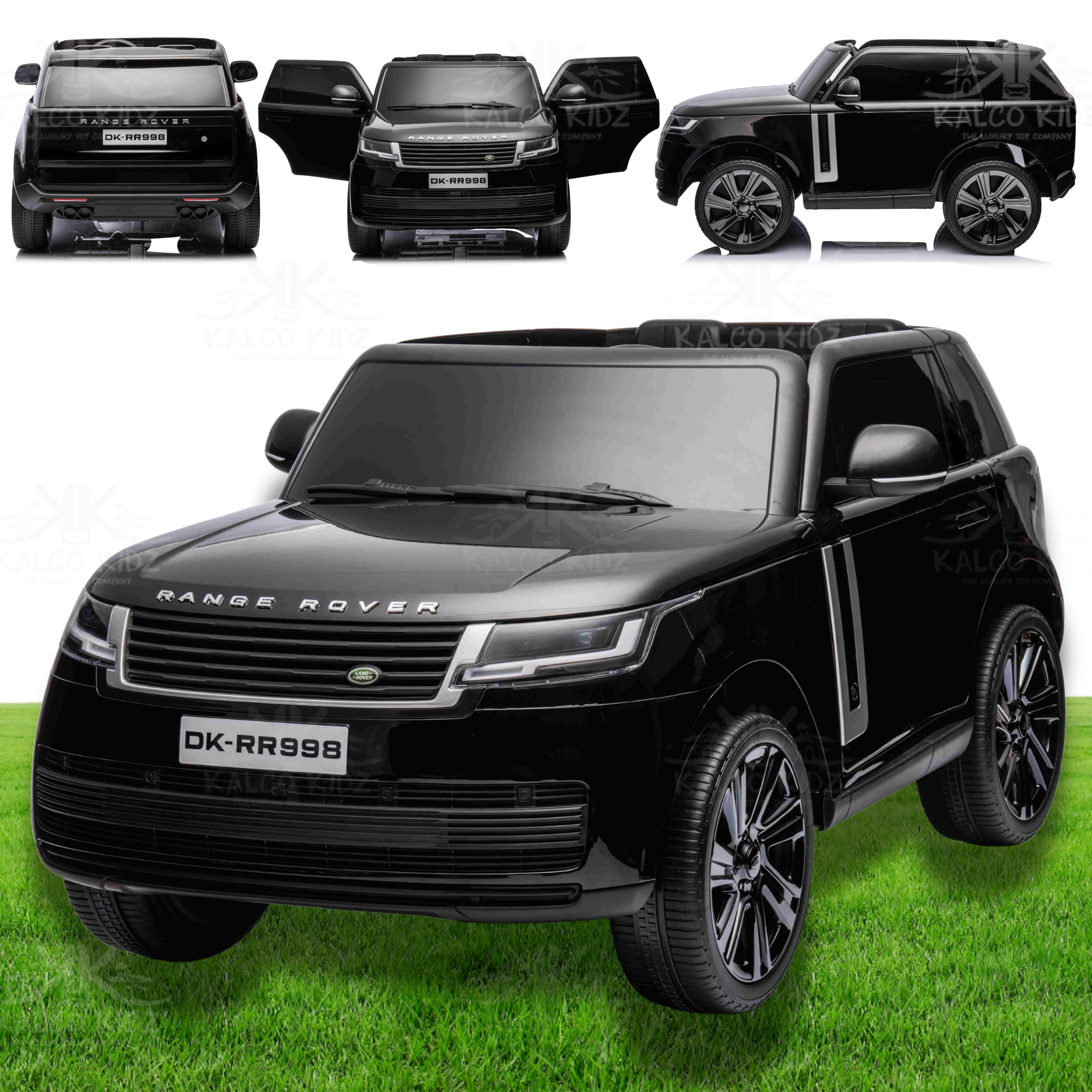 RANGE ROVER - Black | 24V | 2 Seater | MP4 | Leather Seat | EVA Wheel ...