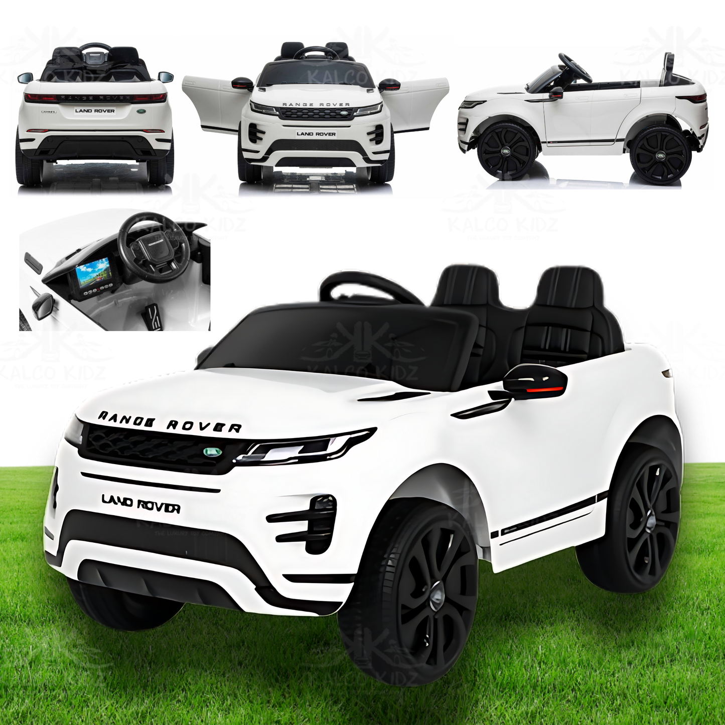 RANGE ROVER EVOQUE - White | 12V | MP4 | Leather Seat | EVA Wheels | RC