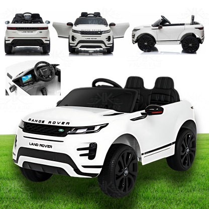 RANGE ROVER EVOQUE - White | 12V | MP4 | Leather Seat | EVA Wheels | RC