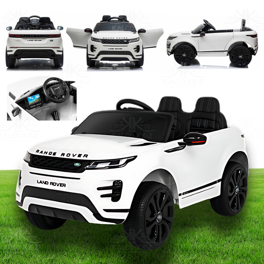 RANGE ROVER EVOQUE - White | 12V | MP4 | Leather Seat | EVA Wheels | RC