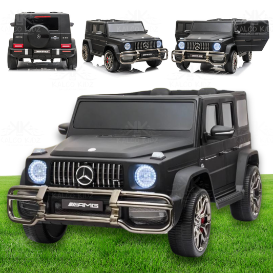 MERCEDES G63 AMG - Matte Black | 24V | 2 Seater | MP4 | Leather Seat | EVA Wheels | RC