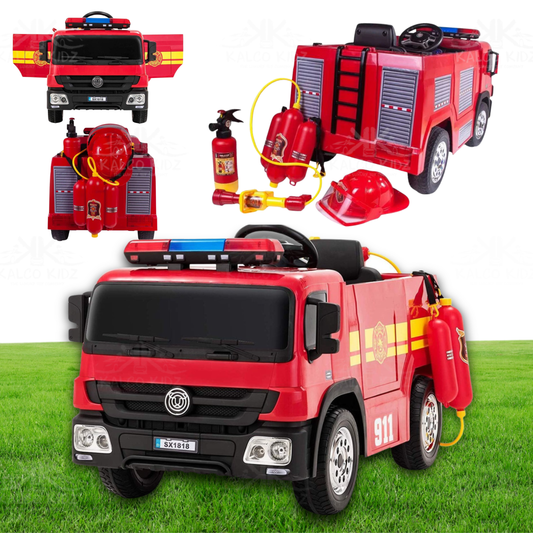 FIRE ENGINE TRUCK | 12V | Electric Ride on Fire Engine | Parental RC