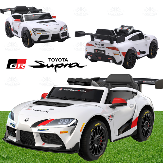 TOYOTA GR Supra GT4 - White | 12V | Parental Remote Control