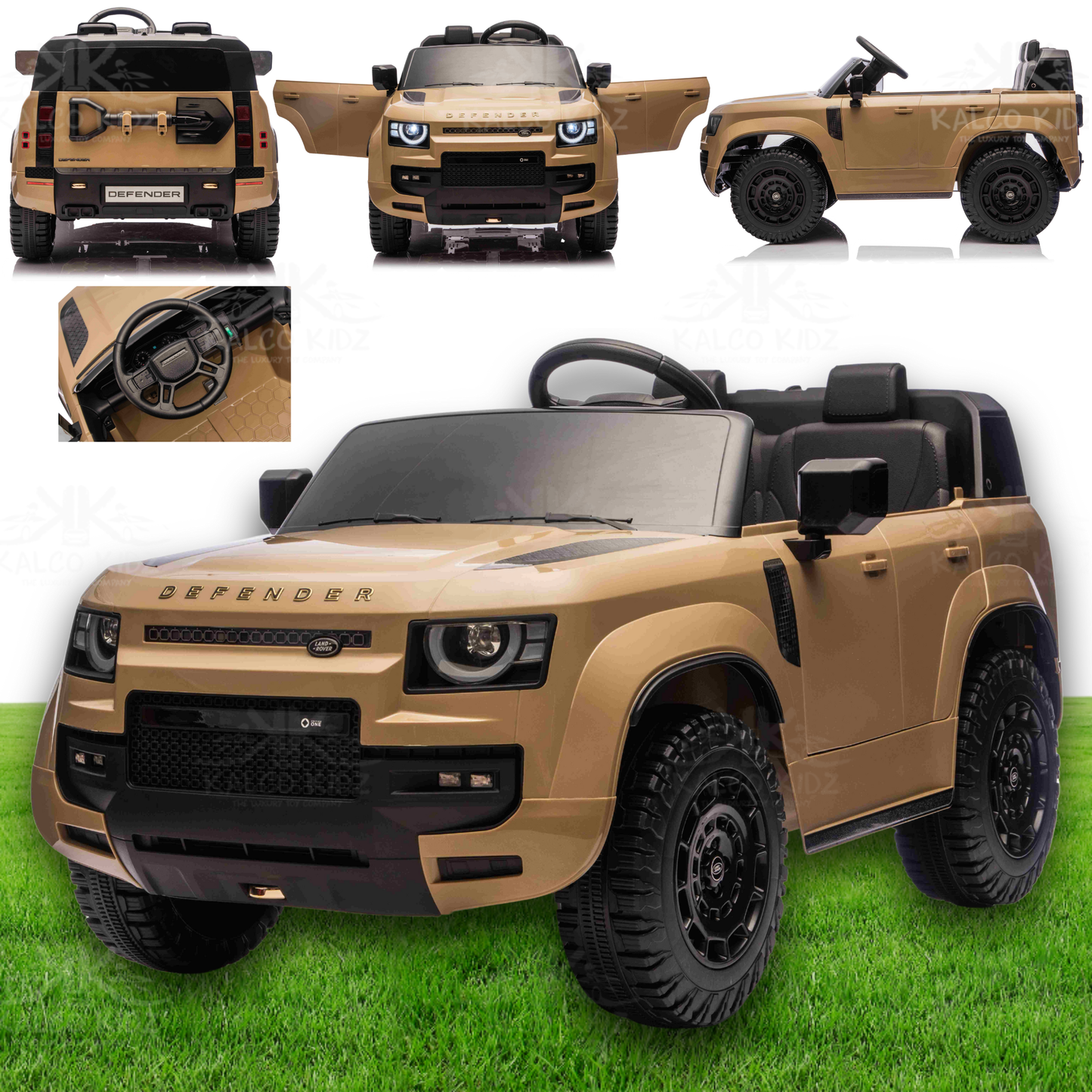 LAND ROVER OCTA DEFENDER - Champagne | 24V | Leather Seat | EVA Wheels | RC