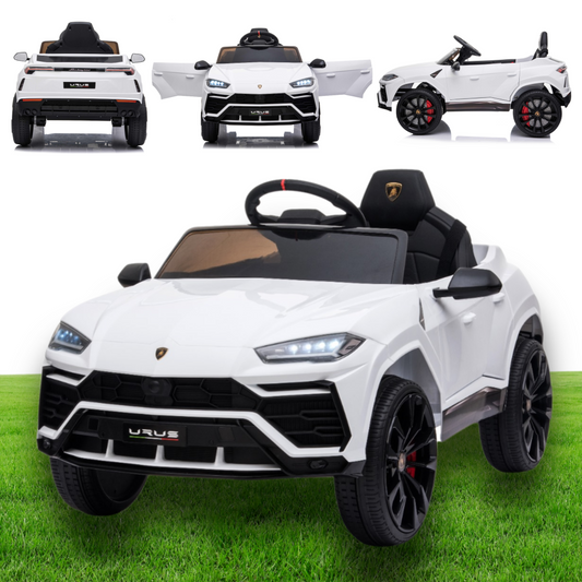 LAMBORGHINI URUS - White | 12V | Leather Seat | EVA Wheels | RC