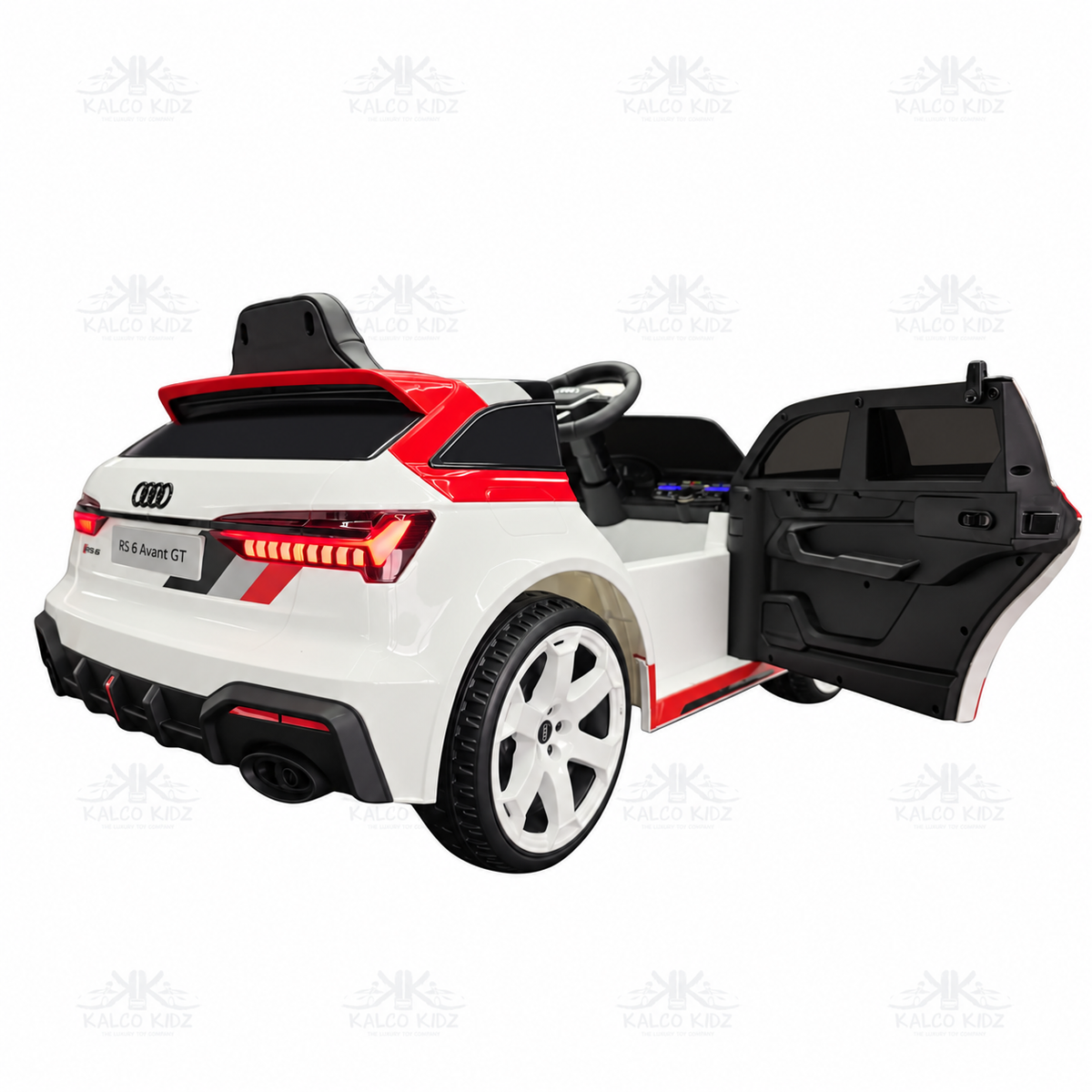 Audi RS 6 Avant GT - White | 12V | Leather Seat
