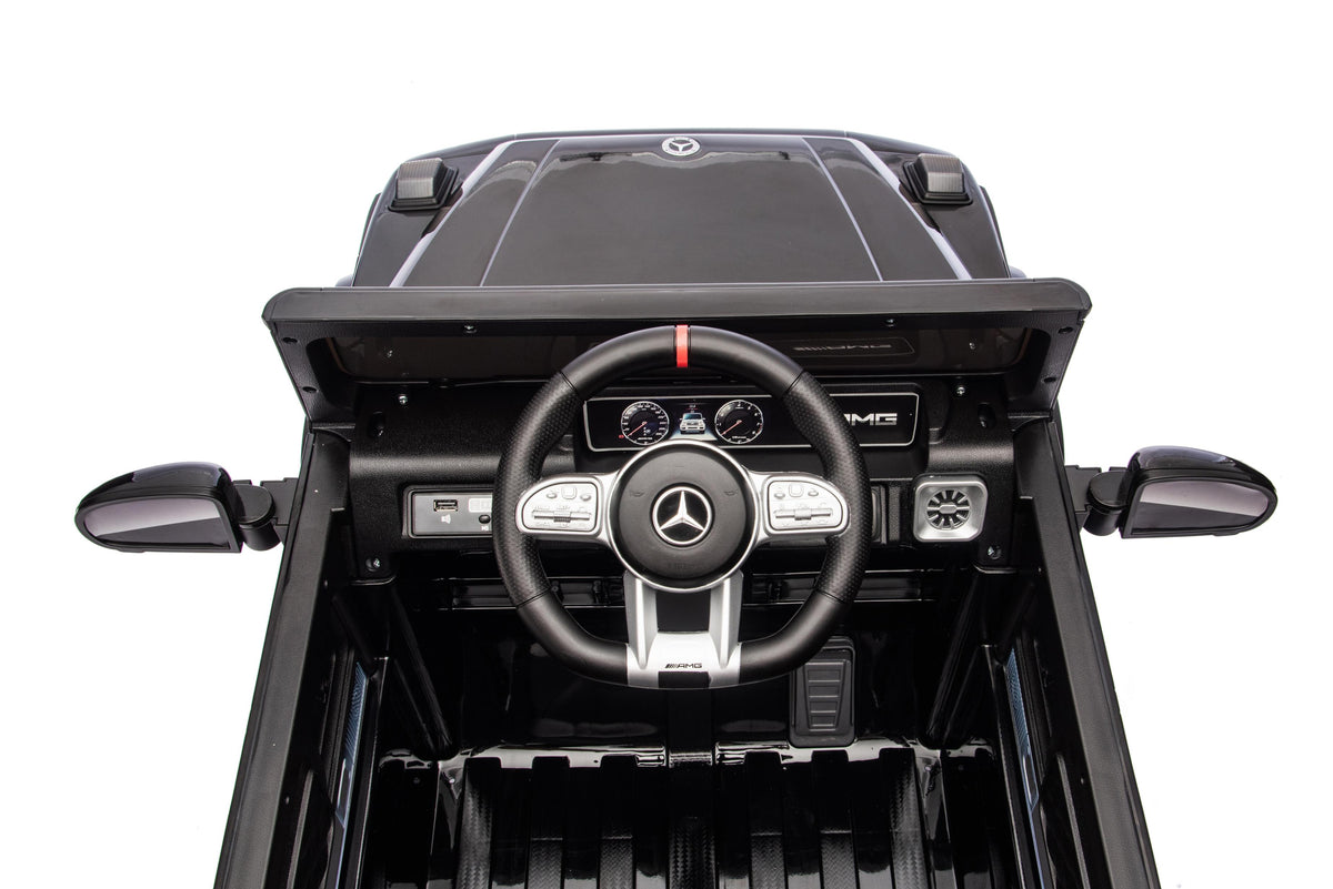 Mercedes-Benz AMG G63 - Black | 12V | Leather Seat | EVA Wheels | Parental RC